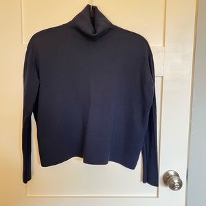 Everlane merino wool cropped turtleneck.